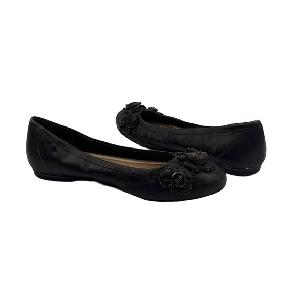 Alex Marie Brown Beaded Embellished Ballet Flats Size 9.5 Women's - Picture 1 of 9